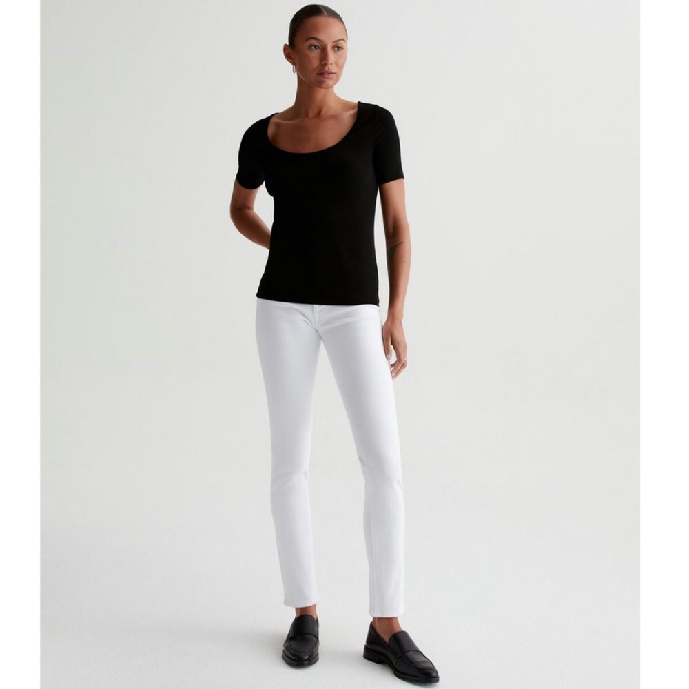 NEW Adriano Goldschmied Prima Ankle Jeans White Sz 30